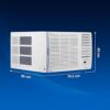 Voltas 1.5 Ton 3 Star, Turbo Mode Window AC (Copper Condenser, Anti-Rust Coating, Anti-Freeze Thermostat, WAC 183 Vectra pearl Window Fixed sp, White) - Image 3